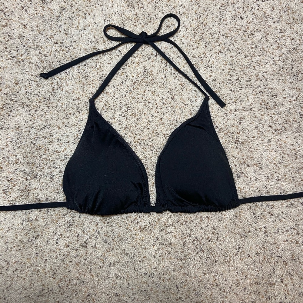 black bikini top
